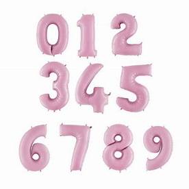 Pale Pink Super Shape Numbers